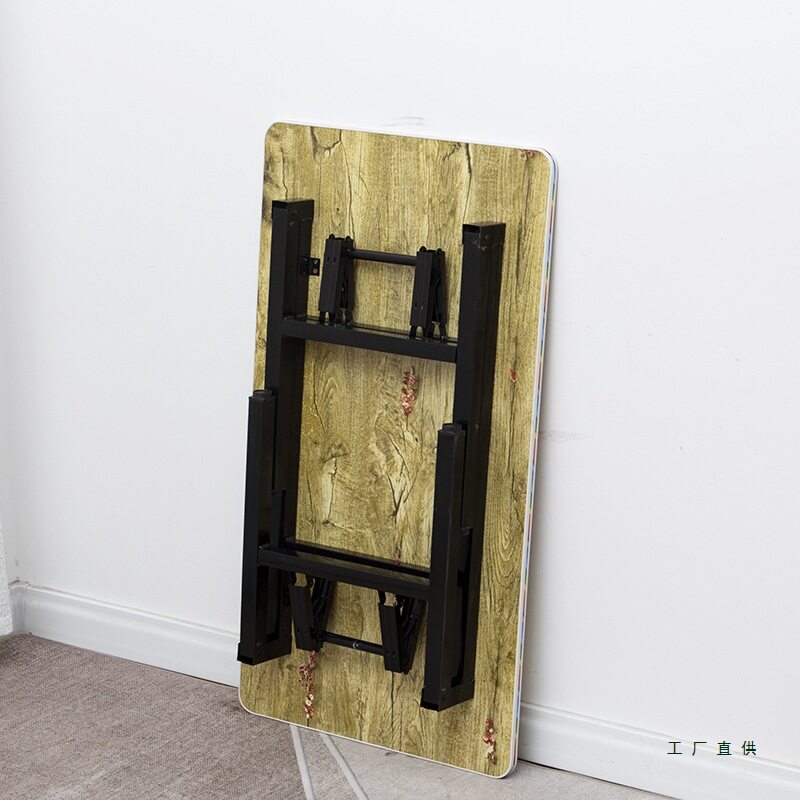 折叠桌子长方形简易出租屋小饭桌家用桌子可折叠桌折叠桌小型