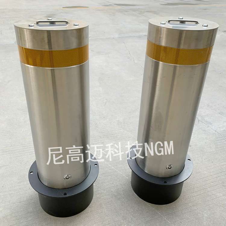 沈阳学校活动防撞柱移动路庄现货浅埋可拆卸不锈钢可锁止车挡路障