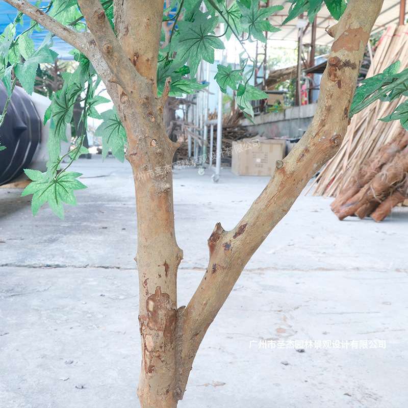 仿真绿枫树仿真绿植适用酒店婚庆布景装饰摆件造景厂家直销假绿植