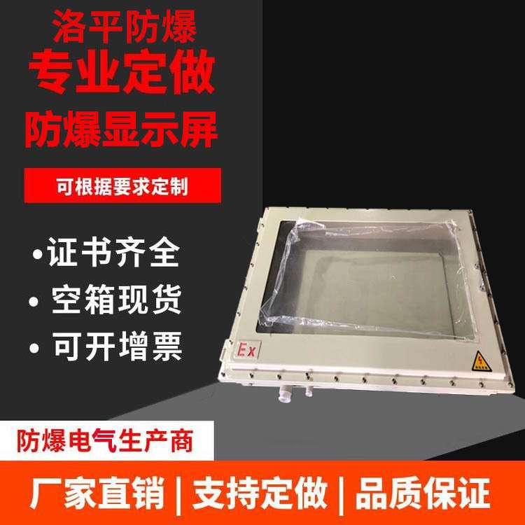 直销22寸显示器防爆外壳单联操作台电脑柜不锈钢控制箱 洛平防爆