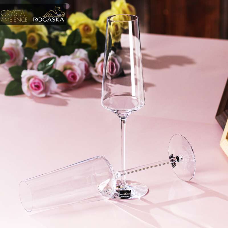 ROGASKA进口水晶高脚杯家用奢华香槟杯欧式香槟杯子酒具