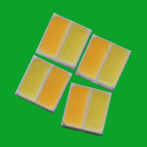 5050双色灯珠5050双杯双色正白暖白组合1W灯珠汽车灯条用