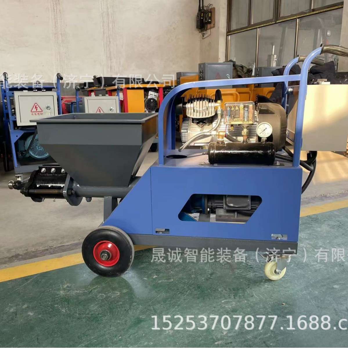 小型墙面砂浆喷涂机抹灰机多功能真石漆防火涂料喷浆机