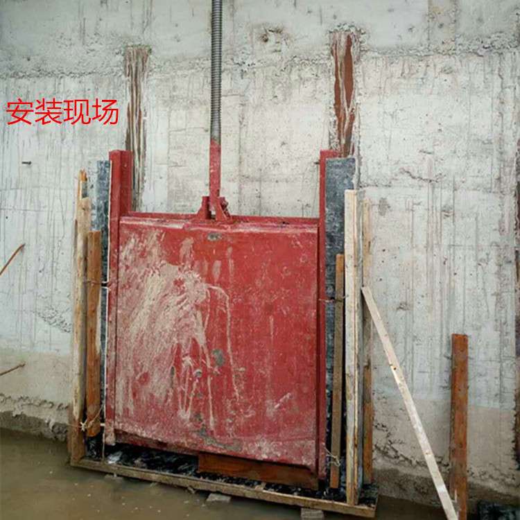 平面拱形铸铁镶铜方闸门0.3x0.3m污水处理厂截止水流调节水位控制