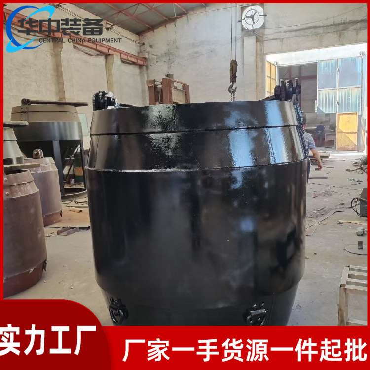 矿用底卸式吊桶 矿井采掘用挂钩桶5立方混凝土矿用立井底吊式吊桶