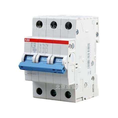 ABB微型断路器 SF200系列 SF203-C2 3P 2A 空气开关 小型空开