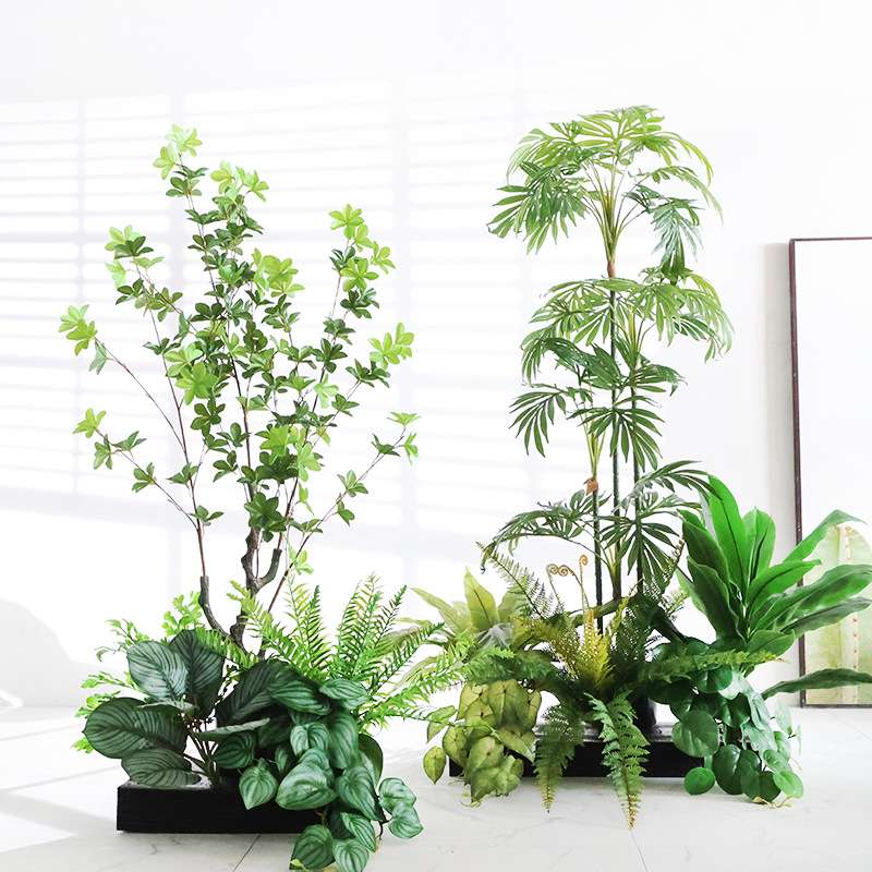 仿真花假花摆设阳台围栏栅栏户外花箱仿真花组合假绿植造景装饰树