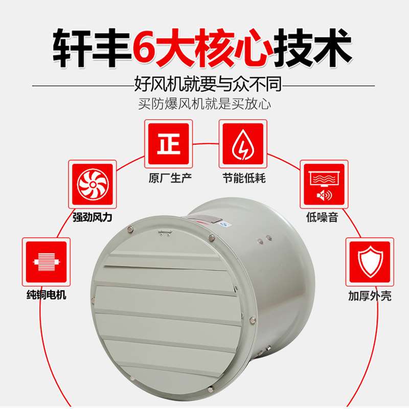 CBF-400防爆轴流风机带百叶 配防雨百叶窗 隔爆电机厂家直销