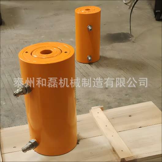 电动双作用RRH中空液压缸手动单作用RCH穿心油顶空心液压千斤顶