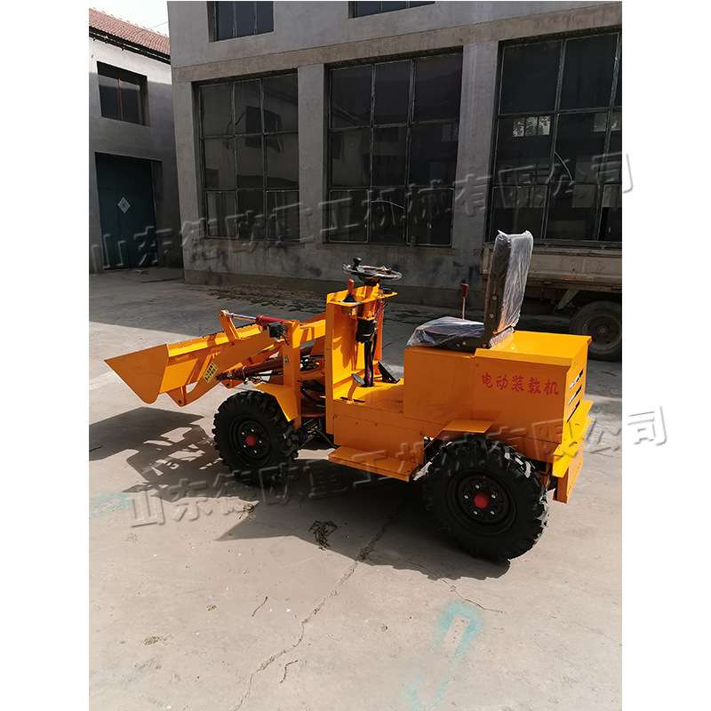 四轮电动装载机 小型装载电动小铲车 建筑用迷你四轮电动挖掘机