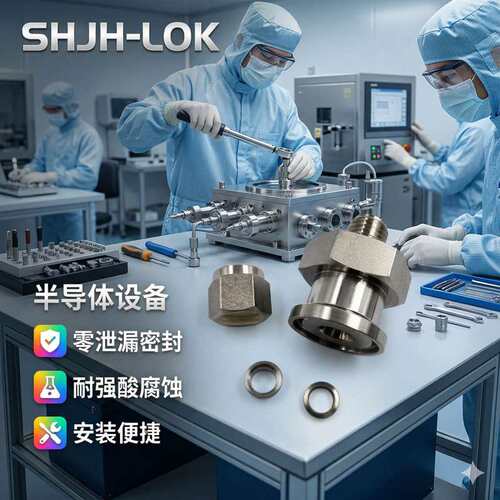 SHJH厂家直销替代Swagelok316不锈钢SS-600-SC-8  卡箍法兰直通