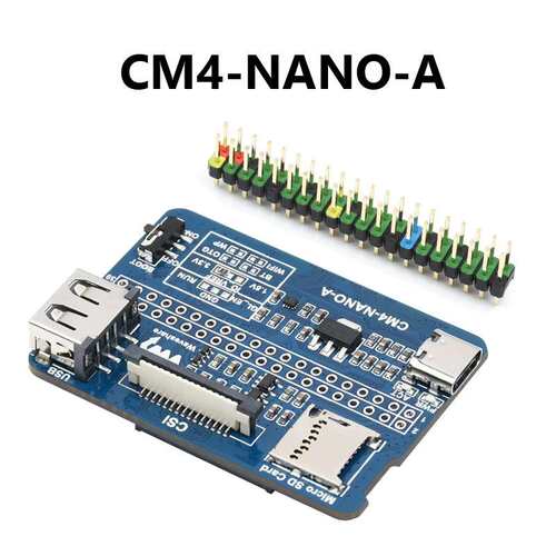 树莓派CM4/CM5 超迷你扩展板CM4 IO Board CM4-NANO-A/B/C
