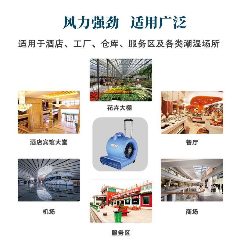 地面吹干机大功率低噪音隧道矿用吹风机卫生间酒店大堂吹地机
