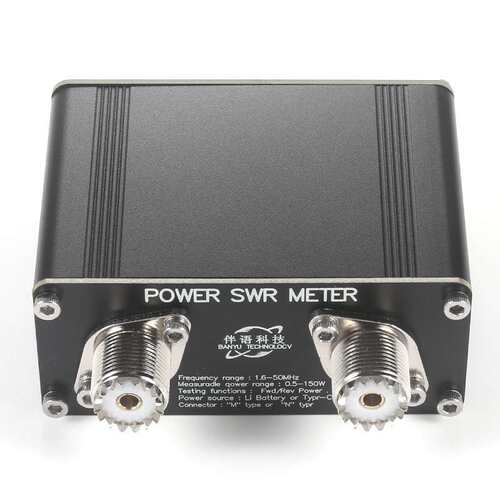 150W数显功率驻波表SWR Power Meter HF短波频段功率计1.6-50MHz