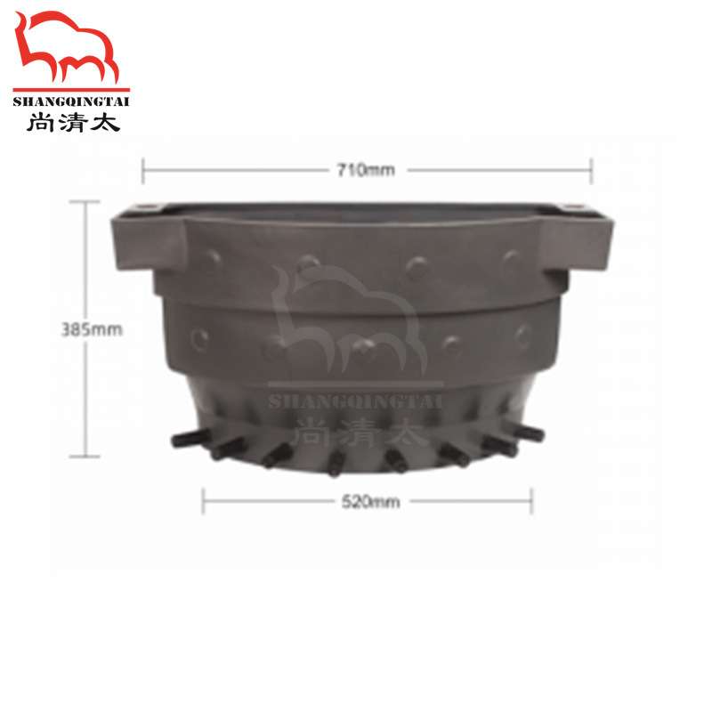 黑色犊牛喂奶桶 牛用红黑奶嘴吃奶桶 可供1~12头犊牛吸食牛用奶桶