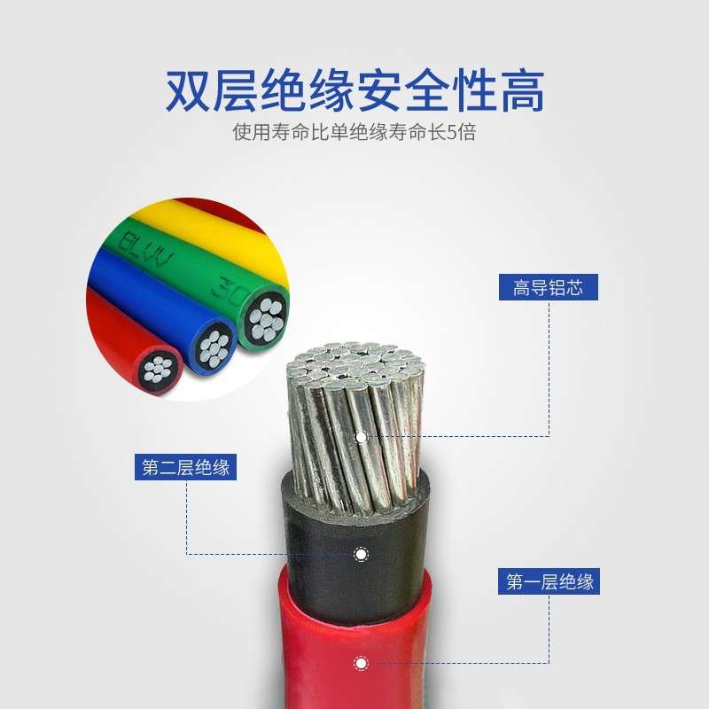 铝线电线国标户外架空46 10 16 25 35 70 95平方十六铝芯电线家用