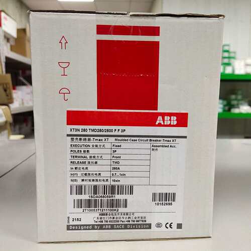 【原装】ABB塑壳断路器T6N630 PR221DS-LSI R630 FF 3P