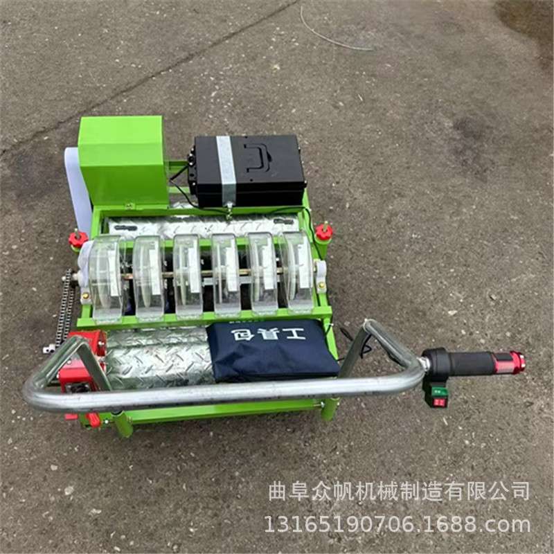 芥兰小青菜勺式播种机汽油蔬菜精播机自走式板蓝根香菜手推种植机