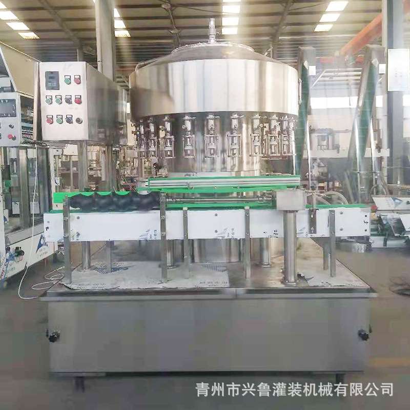 全自动酱油醋灌装机直线双排味极鲜灌装流水线智能高速生抽灌装机