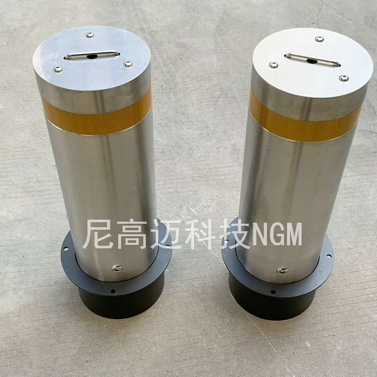 供应盾标防护一体式升降柱加强型全自动液压伸缩路桩海口无锡路障