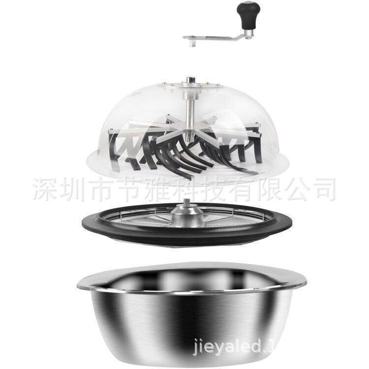 16英寸碗状修剪器水培植物生工具手动旋转切芽割草机林业碎草机