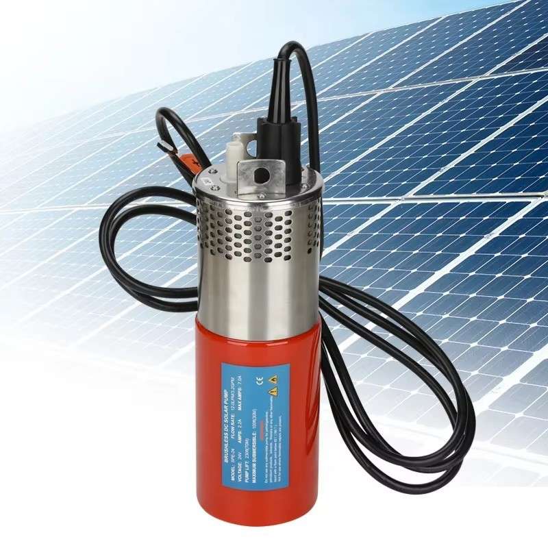无刷电机24V 12L/min 120M潜水式太阳能泵深井泵户外花园清洗舱底