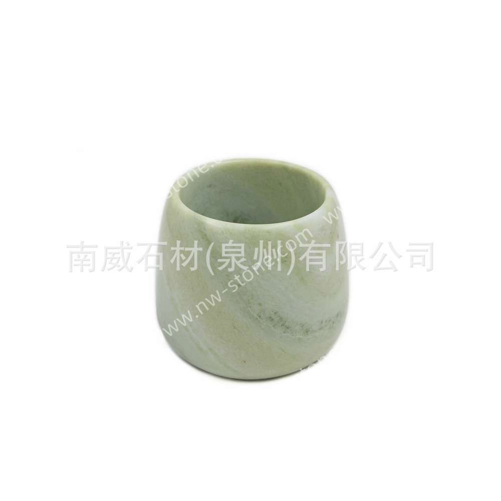 复古法式天然大理石蜡烛杯烛台空杯香氛杯笔筒收纳杯