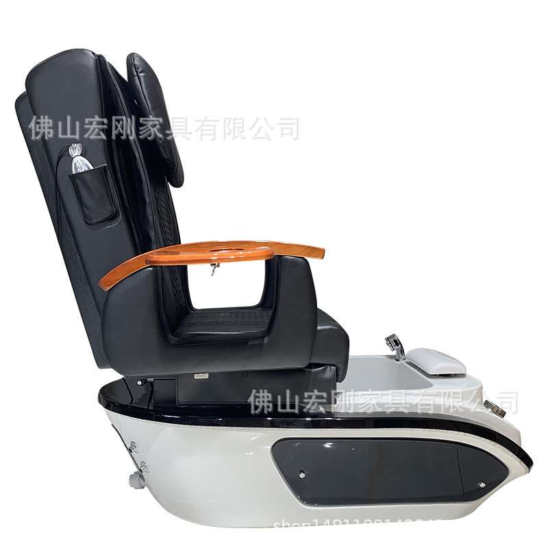网红美甲沙发沐足椅足疗足浴沙发美脚 玻璃钢底座一体洗脚椅子