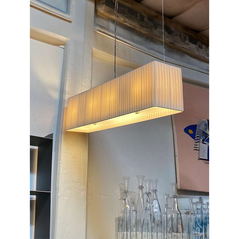 吧台吊灯2024新款设计师餐厅上方咖啡店奶茶店收银台长条布艺灯具