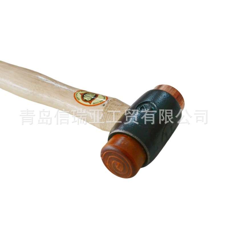 欧时电子 RS PRO 732-533 双面安装锤 木柄铜锤生皮面 铁铜双头锤