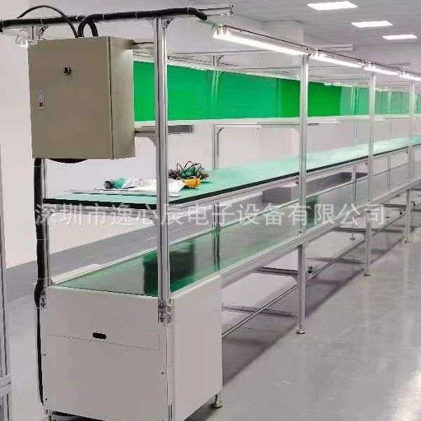 珠海传送线超轻量滑板车无动力手推来福轮工装横移式组装流水线