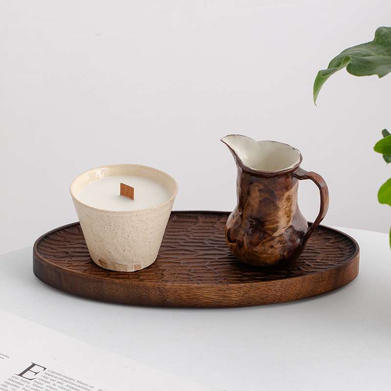 蜀门中式复古胡桃木茶托隔热垫杯垫餐垫耐热防烫垫家用砂锅垫木制