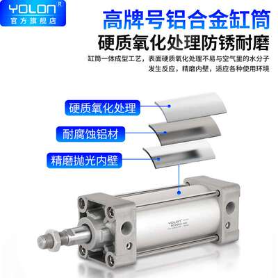 SMC型标准气缸大推力小型气动MDBB63X40X50X80X100-75-100-500磁