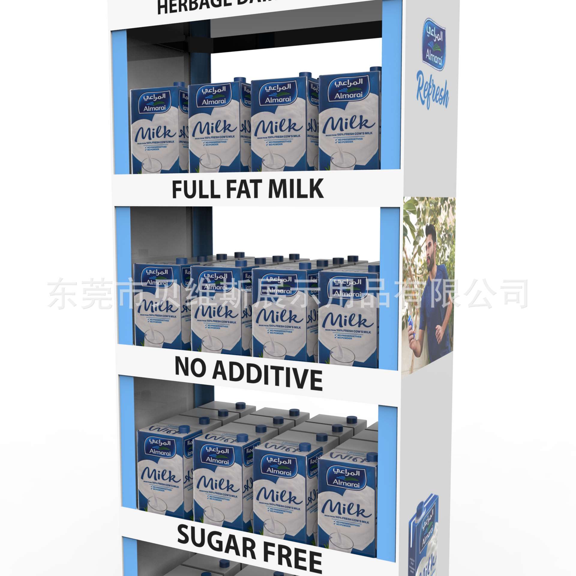 5层PVC板架塑料层板快销食品展览展示架广告促销台展架厂家直销