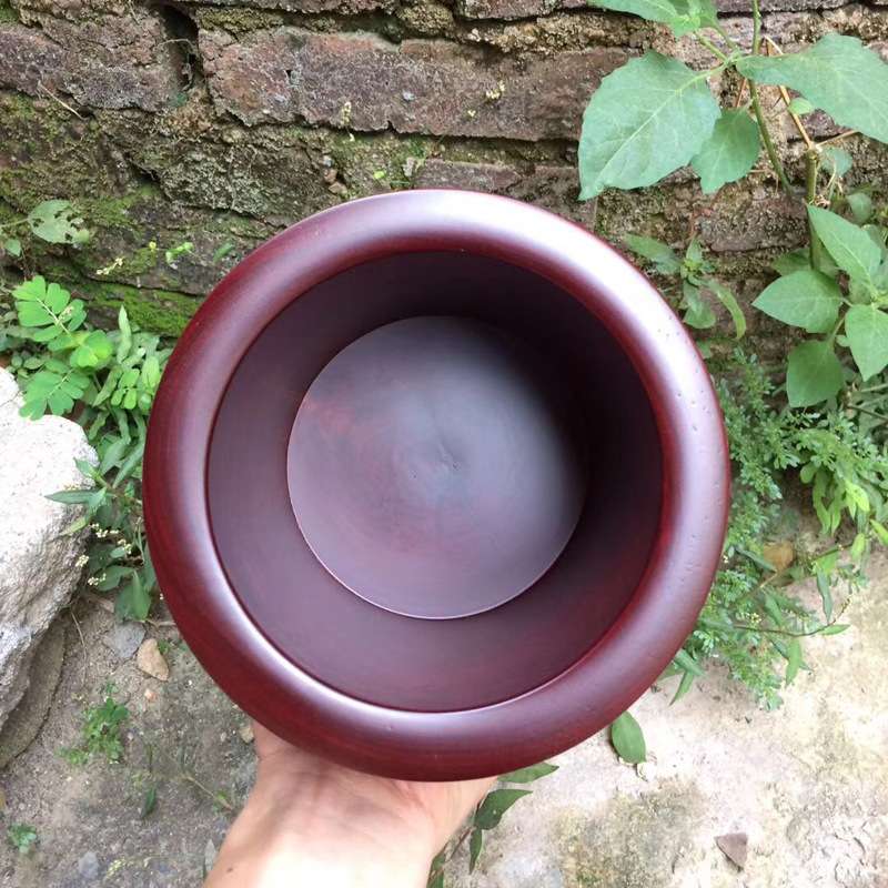 赞比亚血檀花鸟笔筒 木质工艺品 木雕笔筒家居摆件 可加LOGO