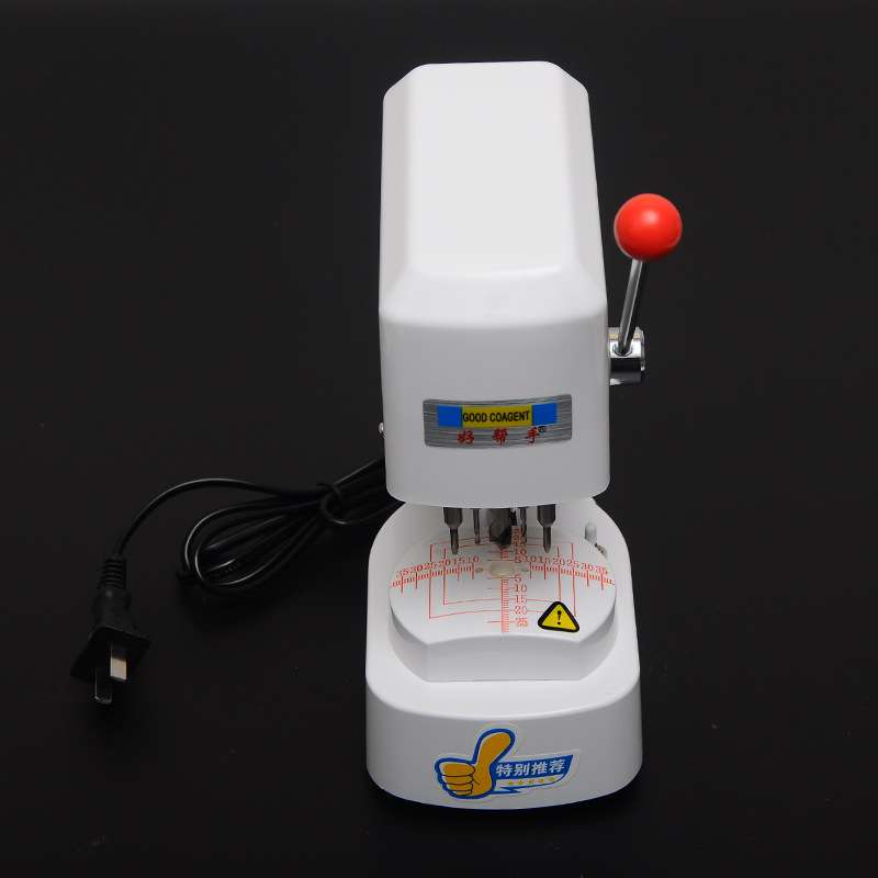 眼镜设备仪器三孔机CP-10B打孔机三孔机带LED灯镜片模板样板打孔