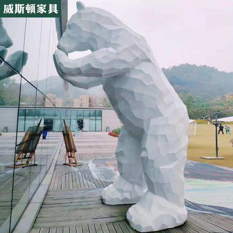 创意玻璃钢切面大象雕塑商场购物广场户外园林景观游乐园动物摆件