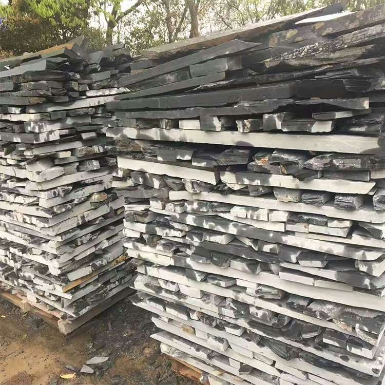 厂家直供青石板条石毛料毛边条乱形不规则文化石 园林石材