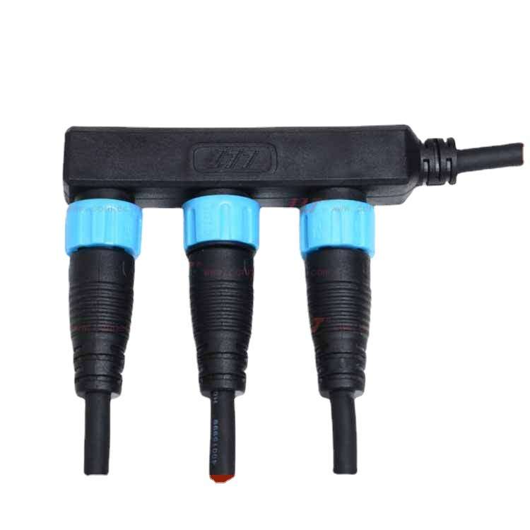 厂家供应M16-3P一拖六模LED组防水对接连接器公母航空插头航空级