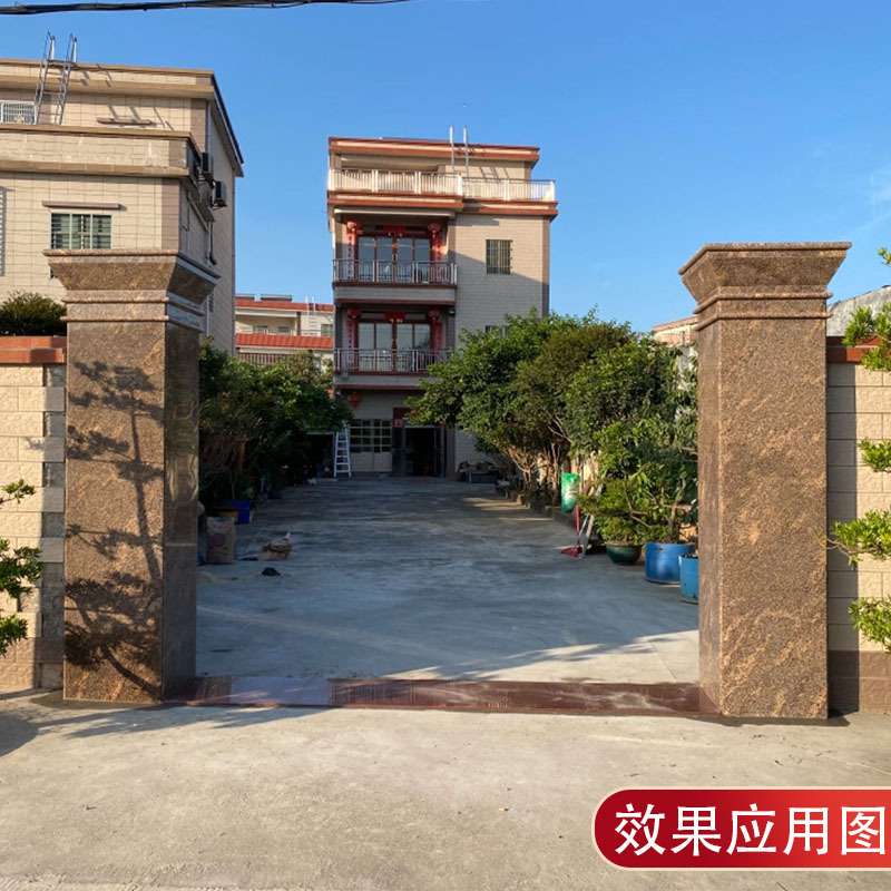 云浮花岗岩石材加州金麻外墙门套窗套线条门楼柱子楼梯踏步门槛石