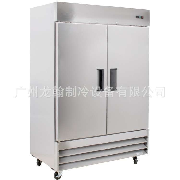 厨房冷藏冷冻双门冰箱全钢铜管商用冰柜立式风冷冰箱冷柜