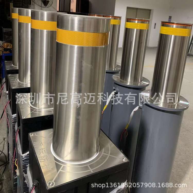 遥控液压自动升降柱汽车出入口成品不锈钢防撞挡车桩警示路桩厂家