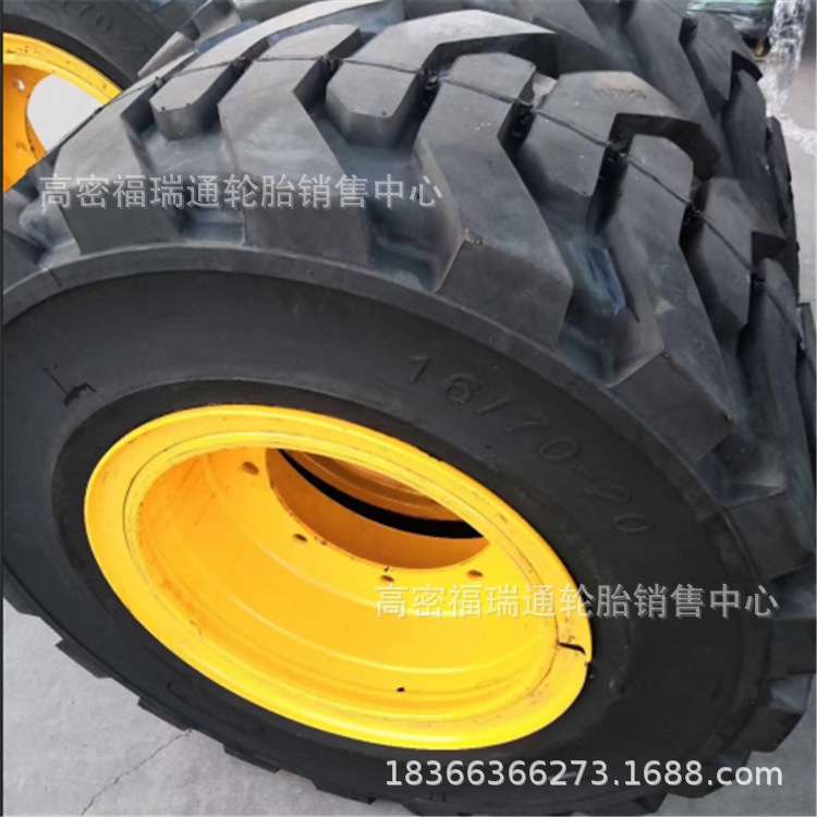16/70-20装载机铲车实心工程机械轮胎16-70-20加密人字胎可配钢圈