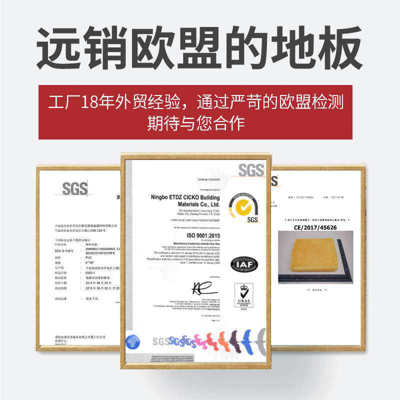 工厂直销防水防火PVC自粘地板贴 2毫米加厚耐磨地板革