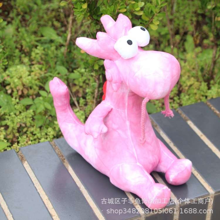 蓝染布艺动物扎染布艺龙摆件龙年摆件饰品手工扎染蓝染大龙