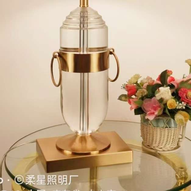 新中式古典水晶台灯设计师简约现代样板房装饰灯现代水晶台灯