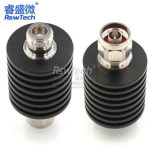 N型25W衰减器 大功率同轴衰减器 射频微波 1DB 公转母 50欧姆