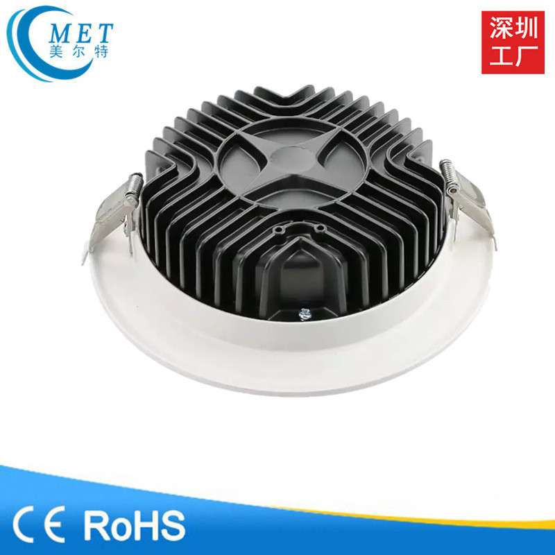 厂家直销 超薄压铸COB筒灯 超薄嵌入LED筒灯7W10W14W28W 8寸筒灯