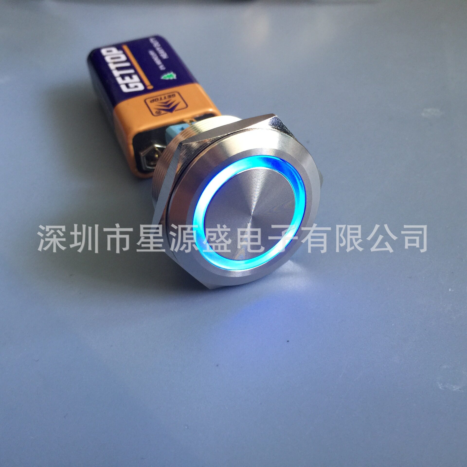 30MM不锈钢按钮开关金属按钮开关自锁/复位金属开关汽车开关