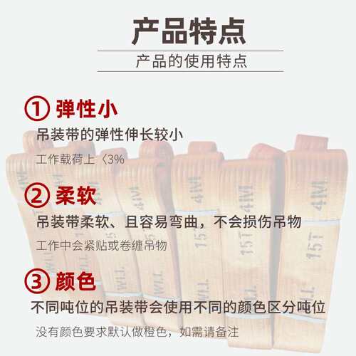 15吨双扣扁平起重吊装带15T4m5m8M12米彩色涤纶15cm宽搬运吊索具